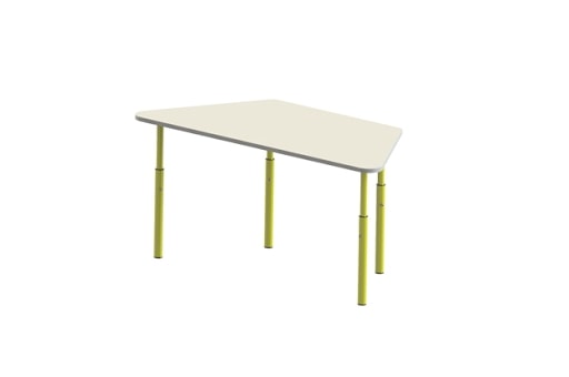 Стіл дитячий трапецивидний РОЗКОМ, розмір 1100х520х460/520/580мм